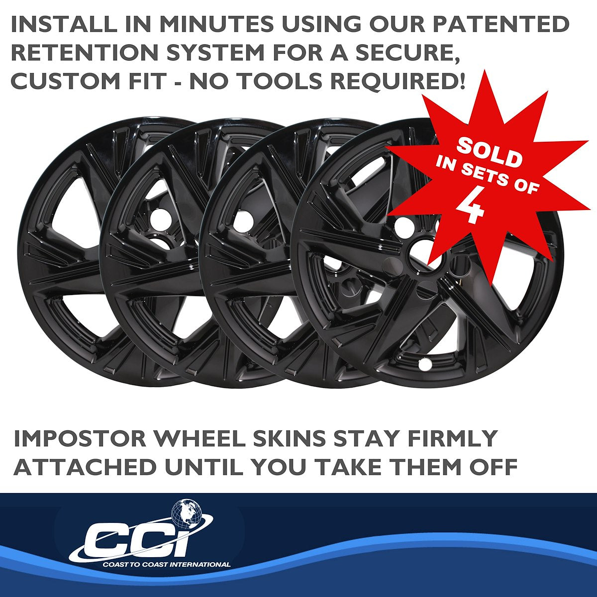 Coast2Coast Wheel Skins & Styled Wheel Covers IMP463BLK product image 4