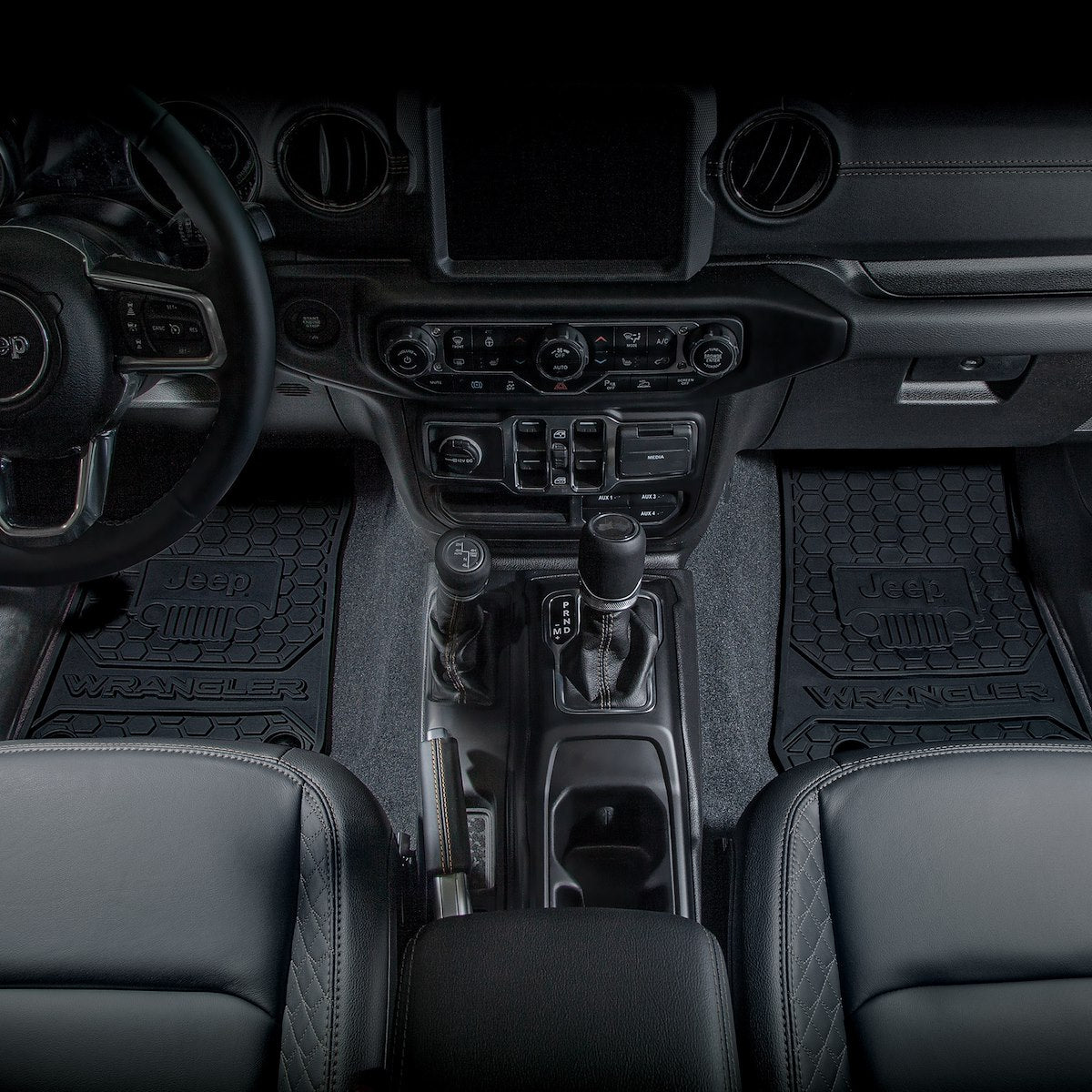 Plasticolor Floor Mat, Black, 2 Piece - 001805R01