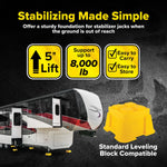 Camco Leveling Block, 8000 lb Capacity, Set Of 2 - 44539