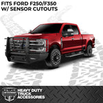Cattleman HD Bumper, Glossy Powder Coated Black Steel - 2370PS