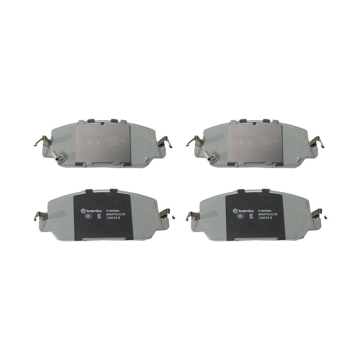 Brembo Brake Pad, FMSI Number D2036-8840, Ceramic, Set Of 4 - P28098N