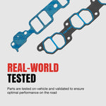 Fel-Pro Intake Manifold Gasket, 1.08 in X 2.11 in Port Size, 0.120 in Thick - 1255