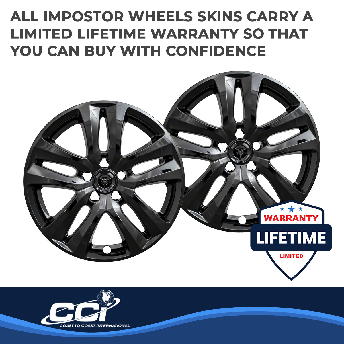 Coast2Coast Wheel Skins & Styled Wheel Covers IWCIMP441BLK product image 4