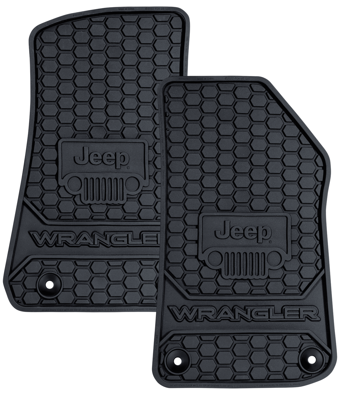Plasticolor Floor Mat, Black, 2 Piece - 001805R01