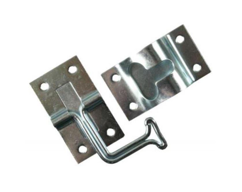 JR Products Door Catch, 90 degree T-Style, Steel - 11775
