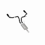 MagnaFlow Exhaust System Kit, Stainless Steel, 3 in Pipe Diameter, 5 in Black Stainless Steel Tips - 15363