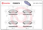 Brembo Brake Pads P28087N product image 2