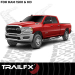 TrailFX Nerf Bar, TrailFX A4 Series, 4-1/2 in Hexagonal Straight, Titanium Black - AL4009B