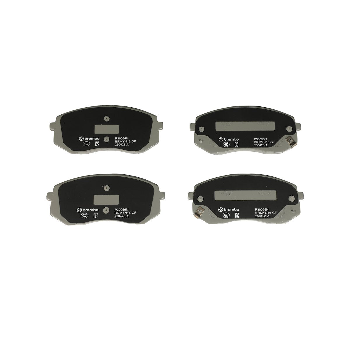 Brembo Brake Pad, FMSI Number D1295-8614, Ceramic, Set Of 4 - P30056N