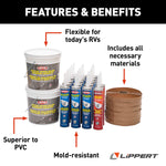 Lippert Roof Installation Kit, White - 862422