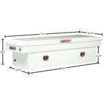 Weather Guard Tool Box, White, Steel, 20 in Length x 72 in Width x 18 in Height - 126-3-04