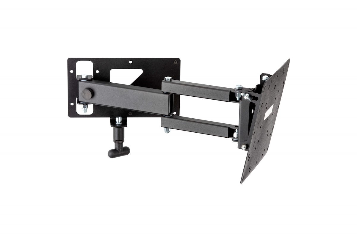 MOR/ryde TV Mount, 11-1/4 in Width x 3.28 in Depth x 11 in Height, 50 lb Capacity, Black - TV1-122H
