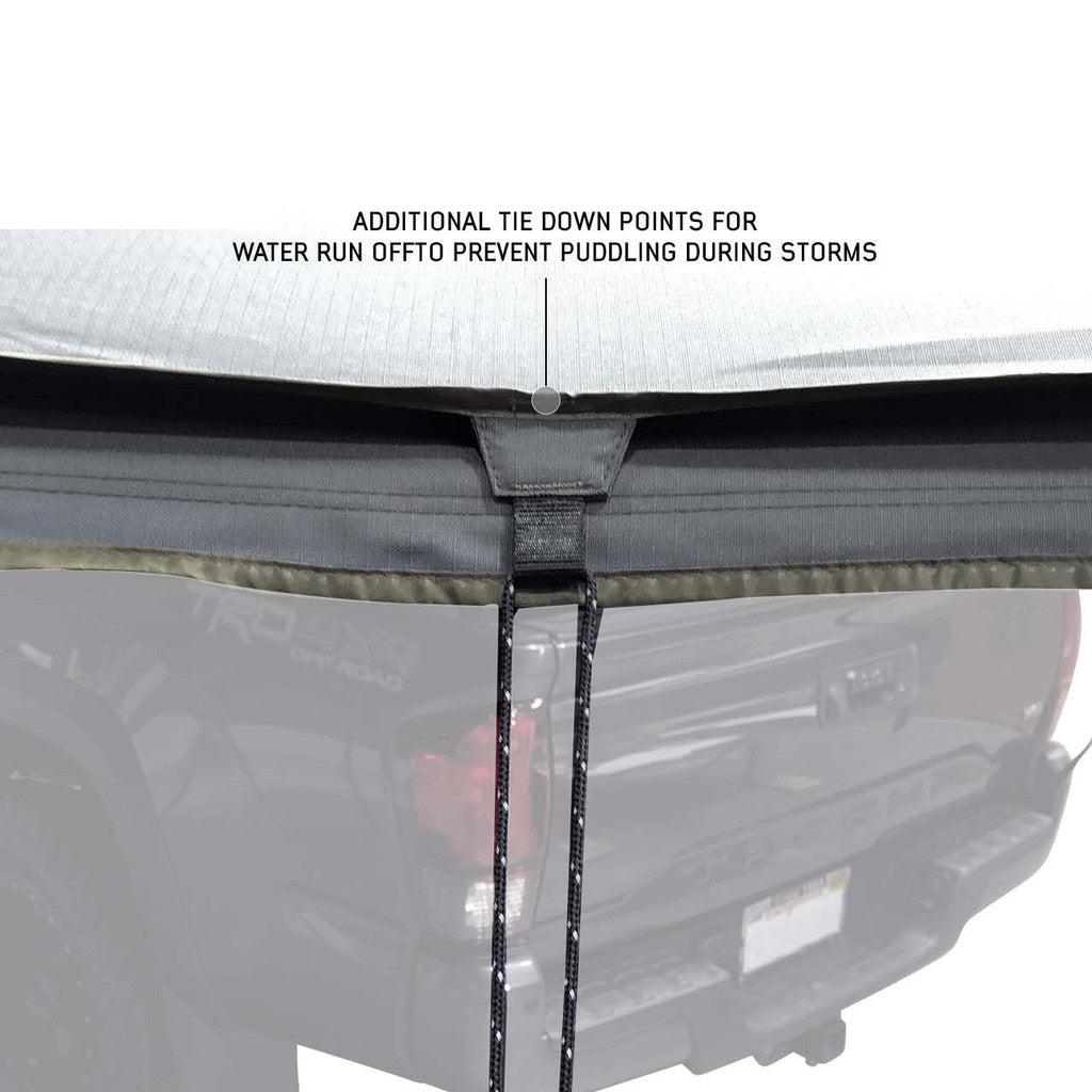 Overland Vehicle Systems Awning, Nomadic 270LTE, 75 Square ft of Cover, 280G Poly Cotton - 19679907
