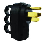 Hughes Auto Power Cord Plug End, 50 amp, Black - 50APLUG