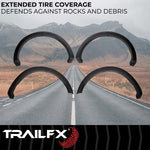 TrailFX Fender Flare, 1-1/2 in Tire Coverage, Black Smooth Paintable Finish, 3-1/4 in Flare Height, Set Of 4 - TFF3011OE