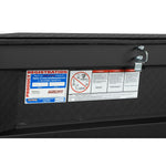 Weather Guard Tool Box, Textured Matte Black, Aluminum, 27-1/2 in Length x 72 in Width x 18-1/2 in Height - 117-52-04