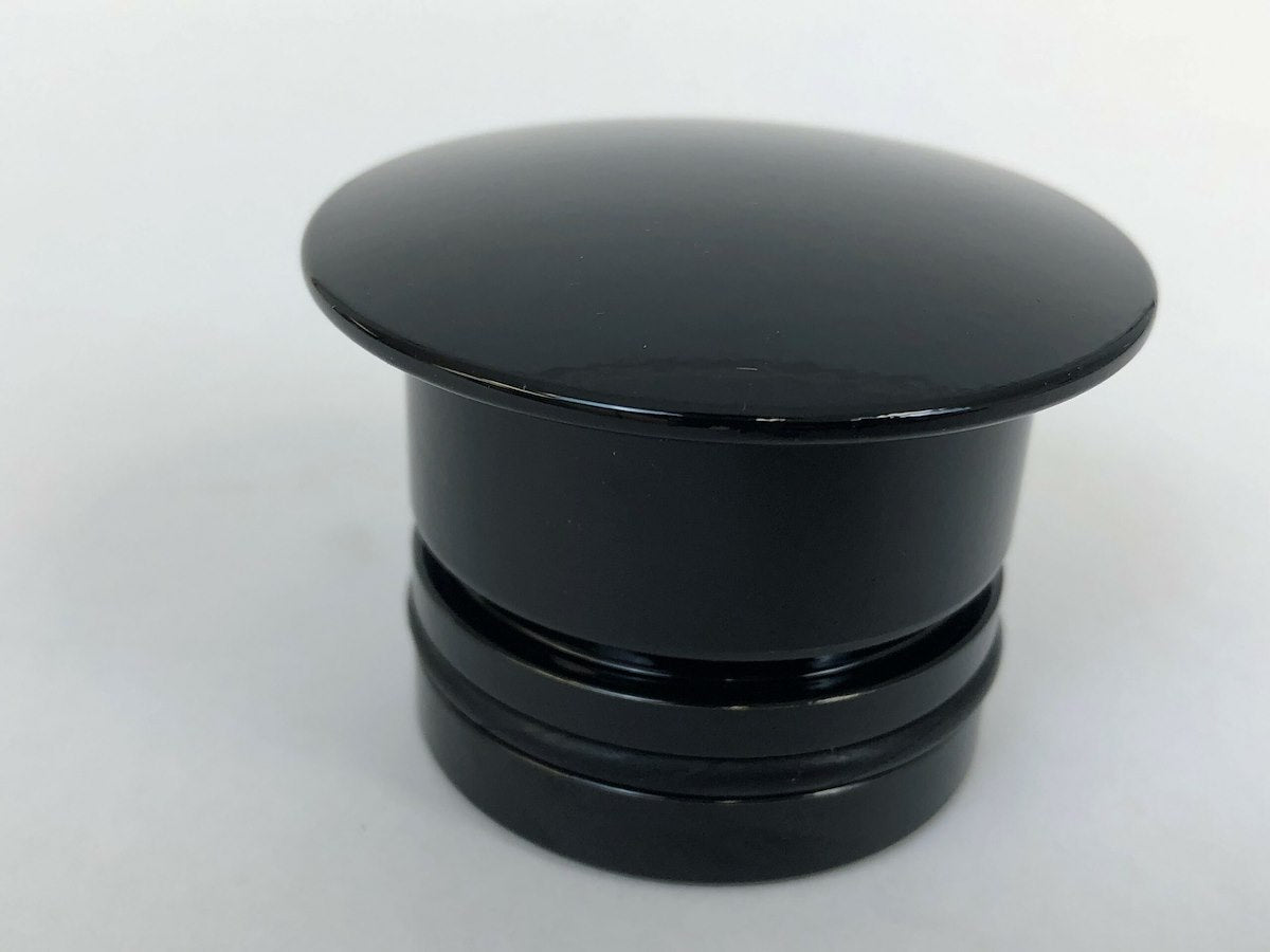 Bobs Machine Deck Plug, 1.77 in Diameter, Aluminum, Black - 311-000001-PCGBLK