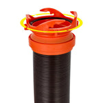 Camco Sewer Hose, 10 ft Extended Length, 3 in Diameter, 23 Mil Polyolefin Reinforced With Steel Wire - 39764
