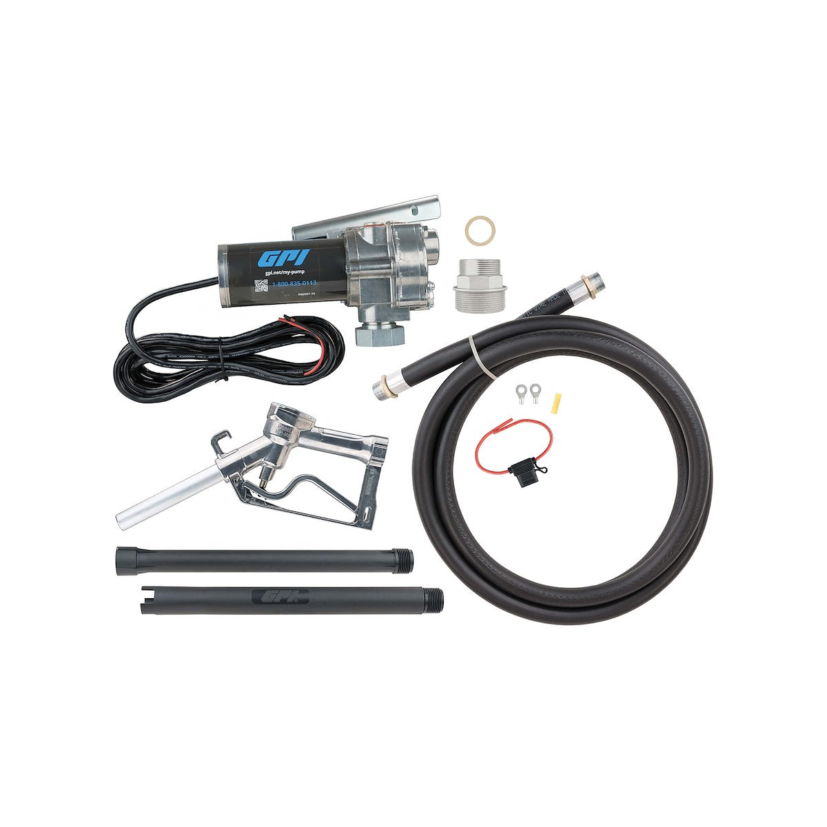 GPI Liquid Transfer Tank Pump, M-150S Series, 12 V DC, 15 gal Per Minute - 110000-99