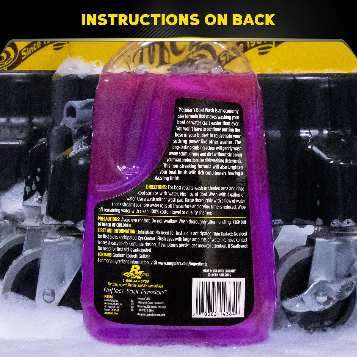 Meguiars Boat Wash, 64 oz Jug - M4364