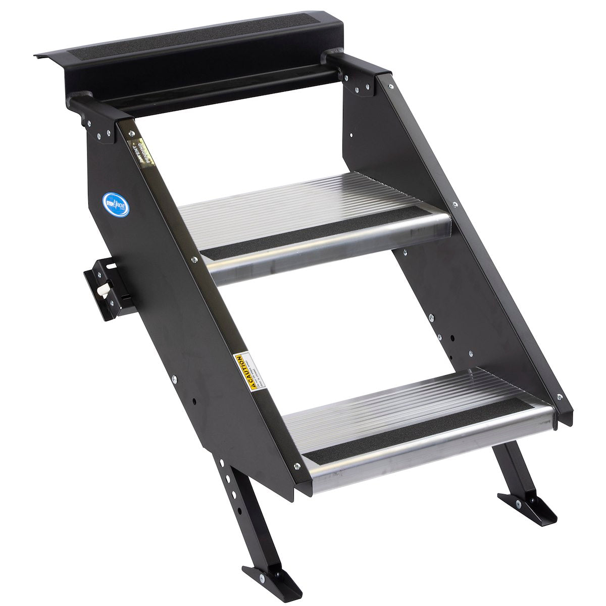 MOR/ryde Entry Step, Gen 2, 2 Manual Folding Steps, Threshold Height Of 25 in To 29 in - STP-202