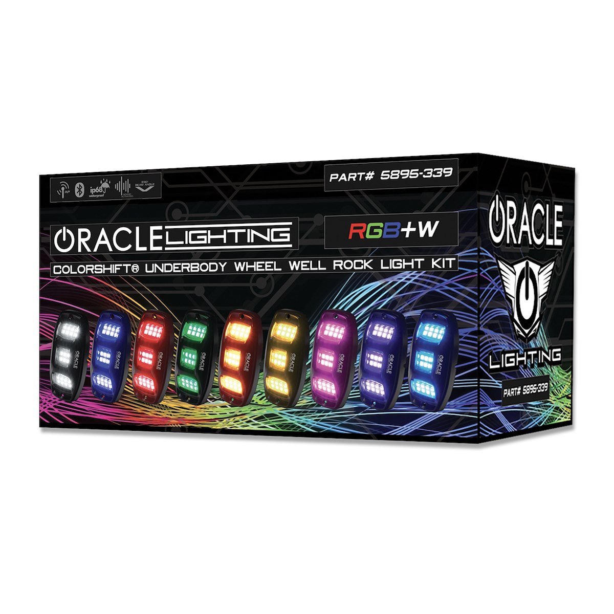 Oracle Lighting Underbody Light Kit, LED, White With RGB System, APP Controlled, Set Of 4 - 5895-339