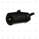 Pollak Trailer Wiring Connector, 7-Way Round Plug Side, Black - 12-706E