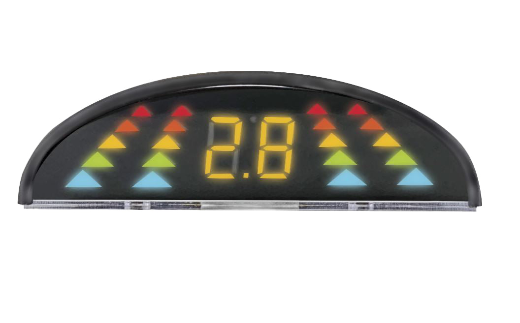 BrandMotion Parking Aid System, With 4 Ultrasonic Sensors, With Distance Readout LED Display - 9002-3010