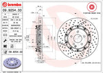 Brembo Brake Rotors 09925433C02 product image 2