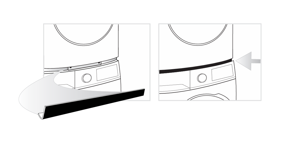 Splendide Clothes Washer/Dryer Mounting Bracket, Black - SK04T