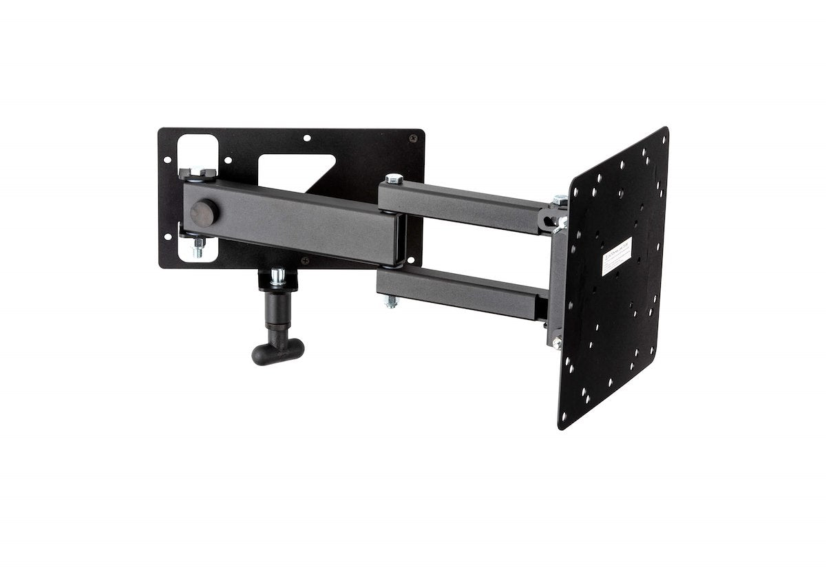 MOR/ryde TV Mount, 11-1/4 in Width x 3.28 in Depth x 11 in Height, 50 lb Capacity, Black - TV1-122H