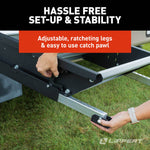 Lippert Entry Step, Solid Step  4.0, 4 Manual Fold-Up Steps, 30 in Width x 8-1/2 in Depth - 2024057001