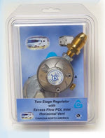 Cavagna Group Propane Regulator, Excess Flow POL (Prest-o-Lite) Inlet x 3/8 in Female NPT Outlet, 160000 BTU Per Hour - 52-A-490-0021
