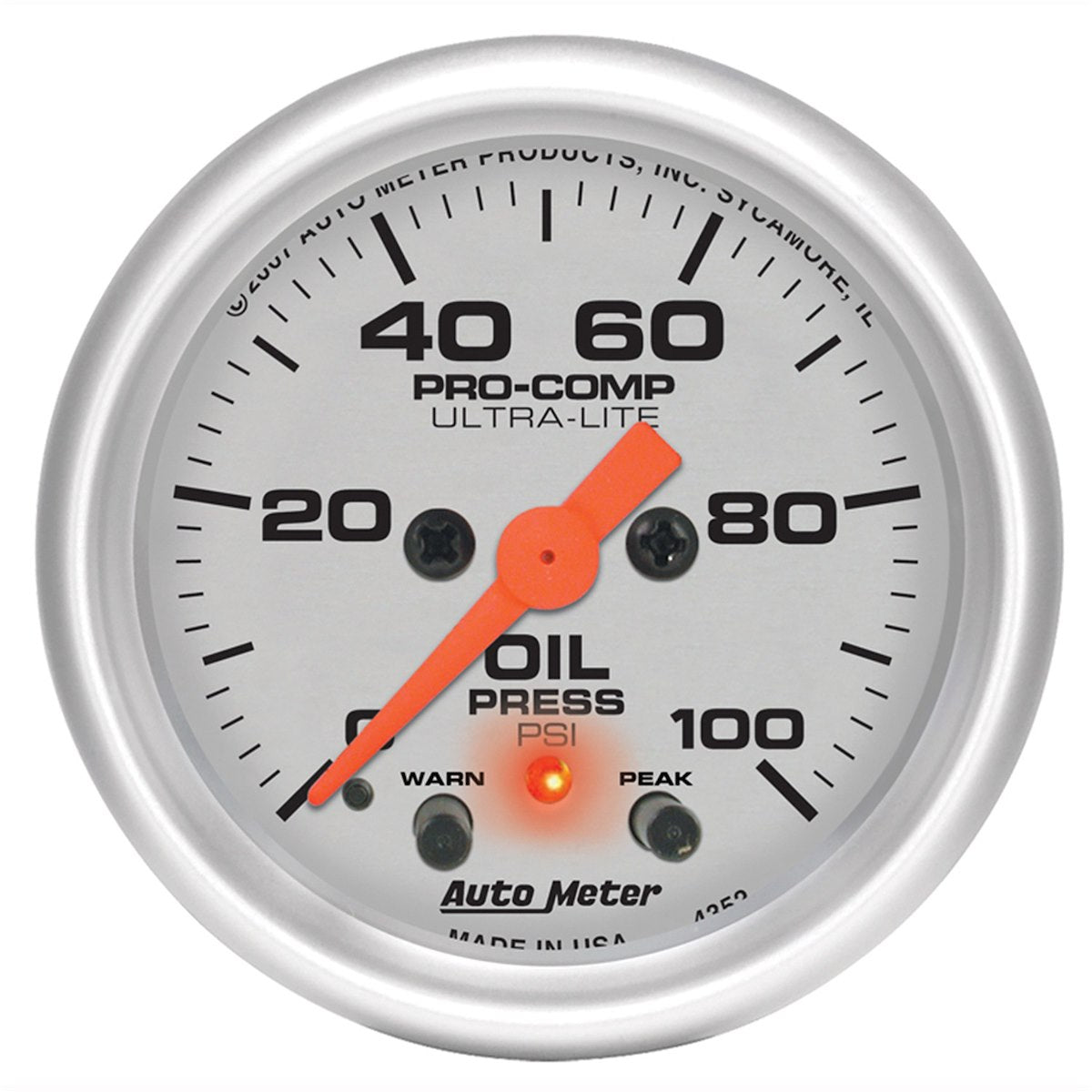 AutoMeter Engine Oil Pressure Gauge 4353 product image 1