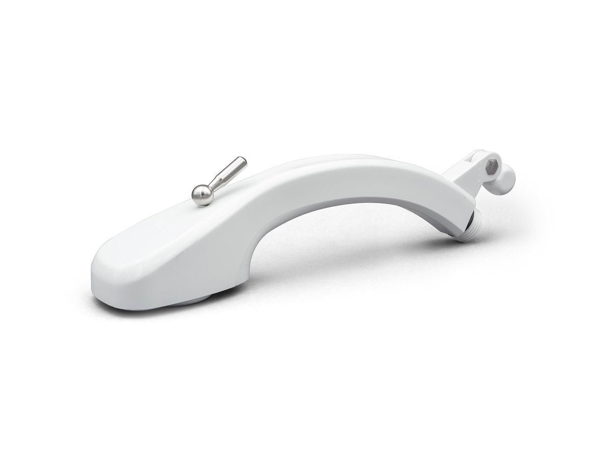 B&B Molders Shower Head, Hand-Held With 1/4 in Turn, Polar White - 94197