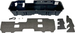 Du-Ha Under Seat Storage Unit, 2 Compartments, 19-1/4 in Length x 55-1/4 in Width x 9-1/4 in Height, Black - 10400