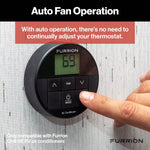 Furrion Wall Thermostat, Use With Furrion Chill  HE R32 Air Conditioners, LED Digital Readout, 12 V DC - FACW12ESZA2-BL-AM