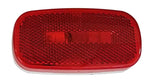 Peterson Manufacturing Clearance Light, Incandescent, 4.07 in Length x 2.04 in Width x 1.09 in Height, Red Lens - V108WR