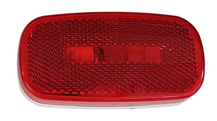 Peterson Manufacturing Clearance Light, Incandescent, 4.07 in Length x 2.04 in Width x 1.09 in Height, Red Lens - V108WR
