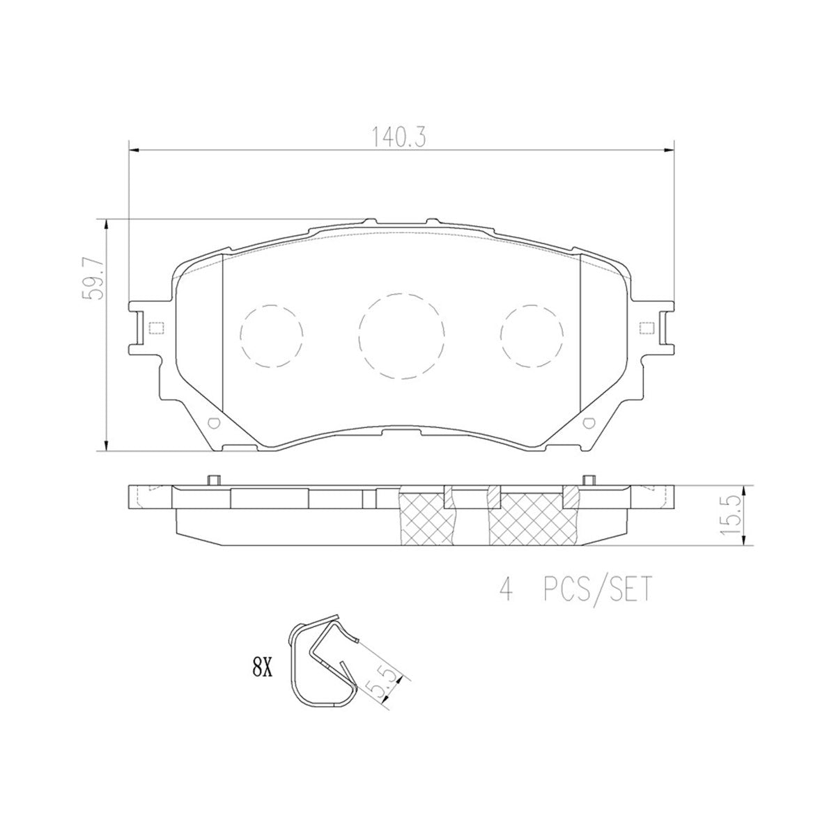 Brembo Brake Pads P49048N product image 3