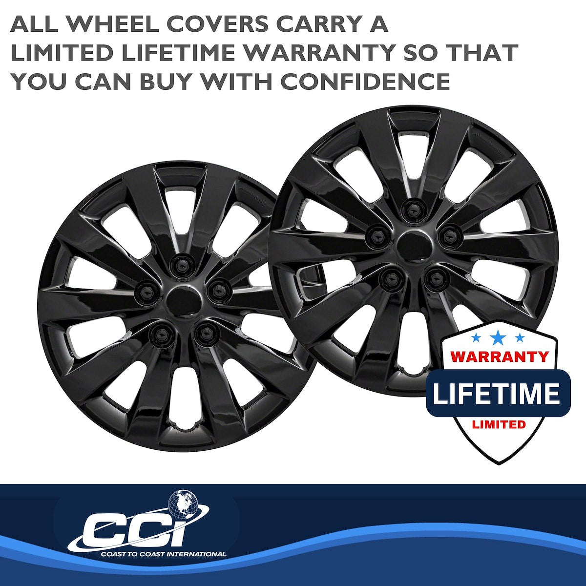 Coast2Coast Universal Wheel Covers IWC52116BLK product image 4
