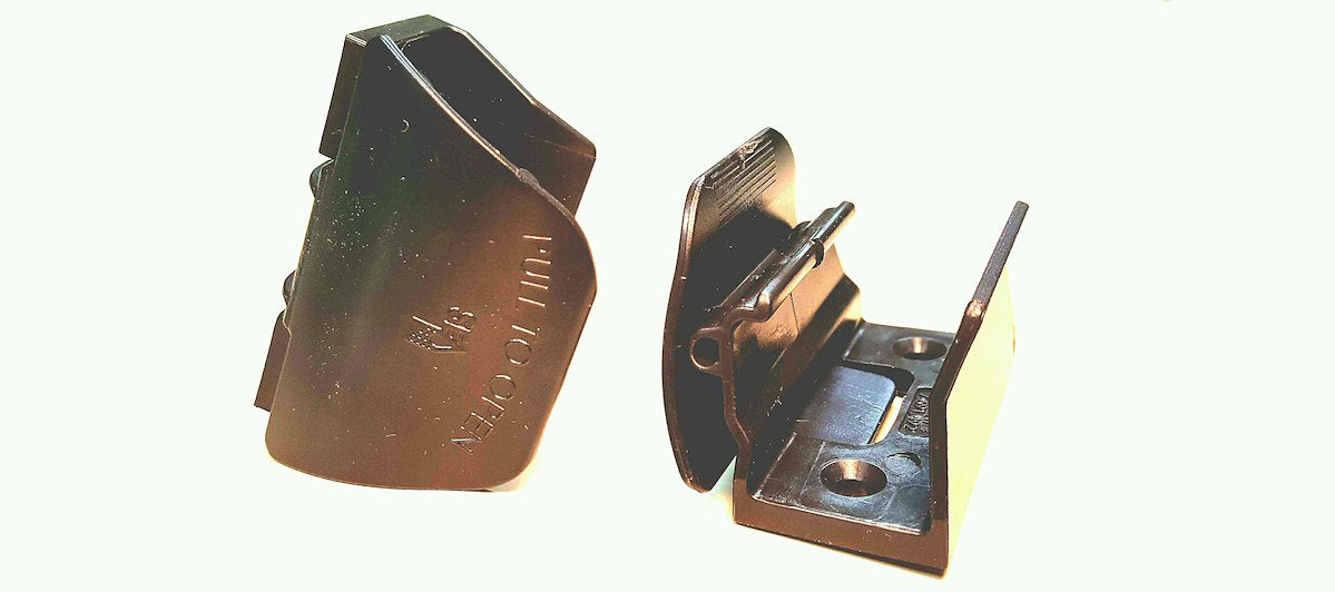 Shower Enclosure Mirrored Door Latch, Fits To Most Steel Framed Mirror Wardrobe Sliding Doors, Set Of 2 - BL-75DC