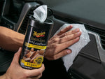 Meguiars Leather Conditioner, 25 Full Size Wipes - G10900