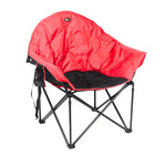 Faulkner Camping Chair, 300 lb Weight Capacity, Burgundy/Black, 3/4 in Steel Tubing With Polyester Padding/Polyester Fabric - 49579H