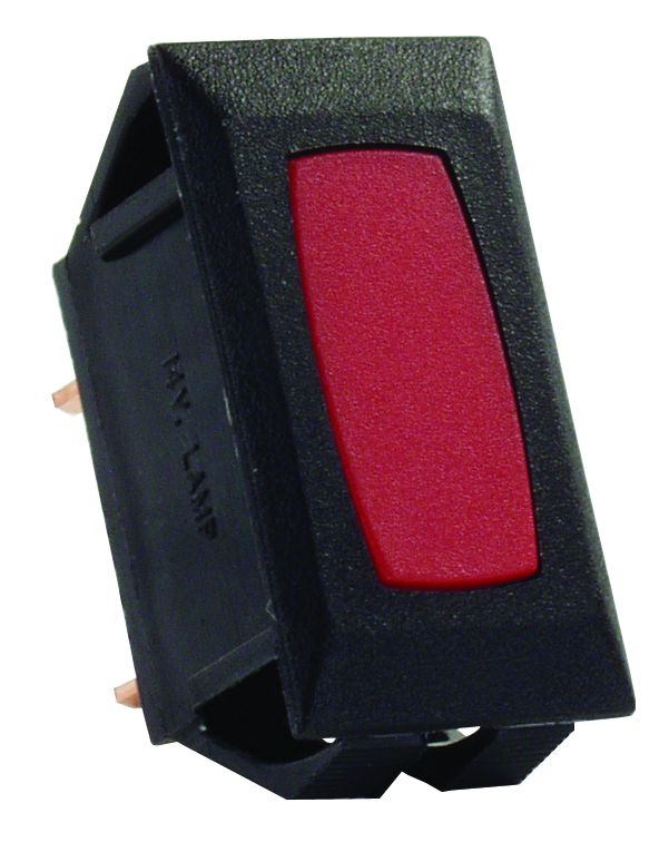 JR Products Power Indicator Light, 12 V, 10 amp At 14 V DC, 1.125 in x 0.550 in Cutout - 12725