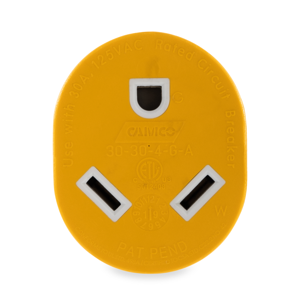 Camco Power Cord Adapter, 4 Prong Adapter - 55338