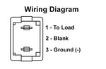 JR Products Power Indicator Light, 12 V, 10 amp At 14 V DC, 1.125 in x 0.550 in Cutout - 12725