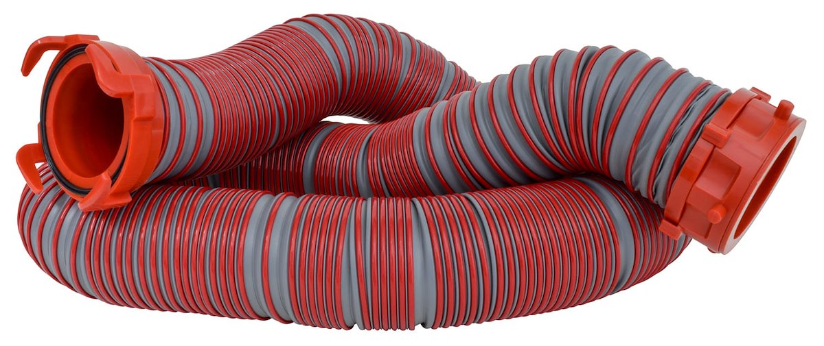 Valterra Sewer Hose, 10 ft Extended Length, 52 in Compressed Length, 3 in Diameter - D04-0410