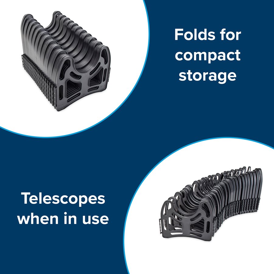 Camco Sewer Hose Support, Holds 20 ft Hose, Black - 43051