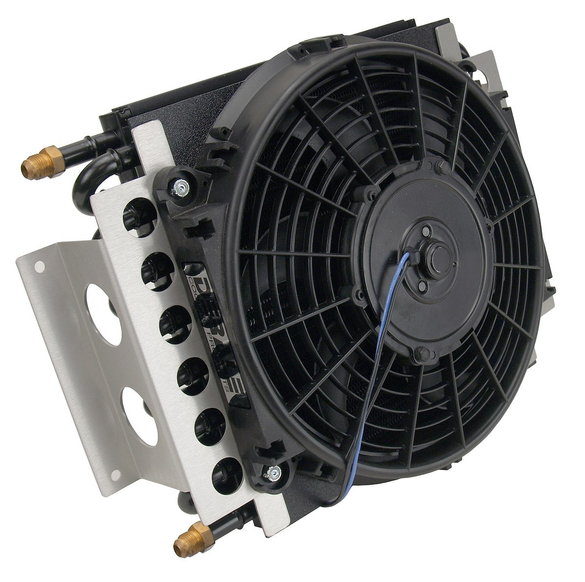 Derale Fluid Cooler, 15-3/4 in Width X 11-1/2 in Height X 5 in Depth, 16 Passes, -6 AN Inlet - 13700
